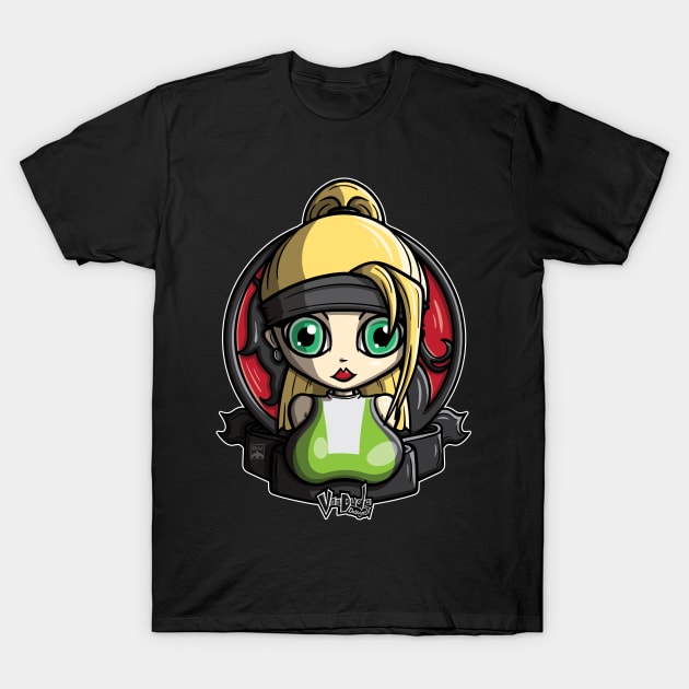 Sonya Blade Pin Up! T-Shirt by VooDudeDesigns